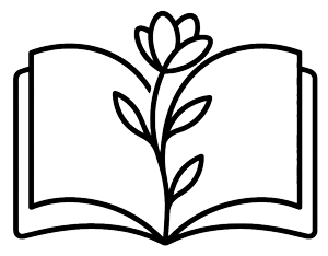 No-spice romance book with flower