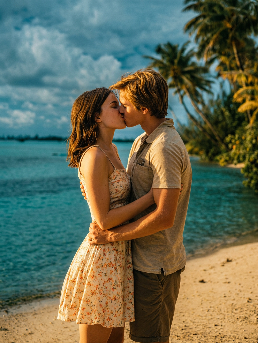 CoupleonBeach Romantic couple on beach representing no-spice romance books